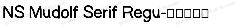 NS Mudolf Serif Regu字体转换